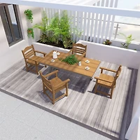 Streamdale 70" Rectangular Aluminum Dining Table