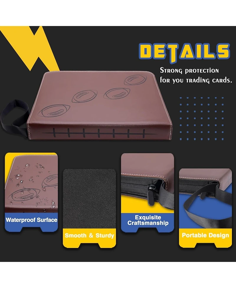 Clovercat 9 Pocket Waterproof Trading Card Binder: 720 Double Sided Pocket Album