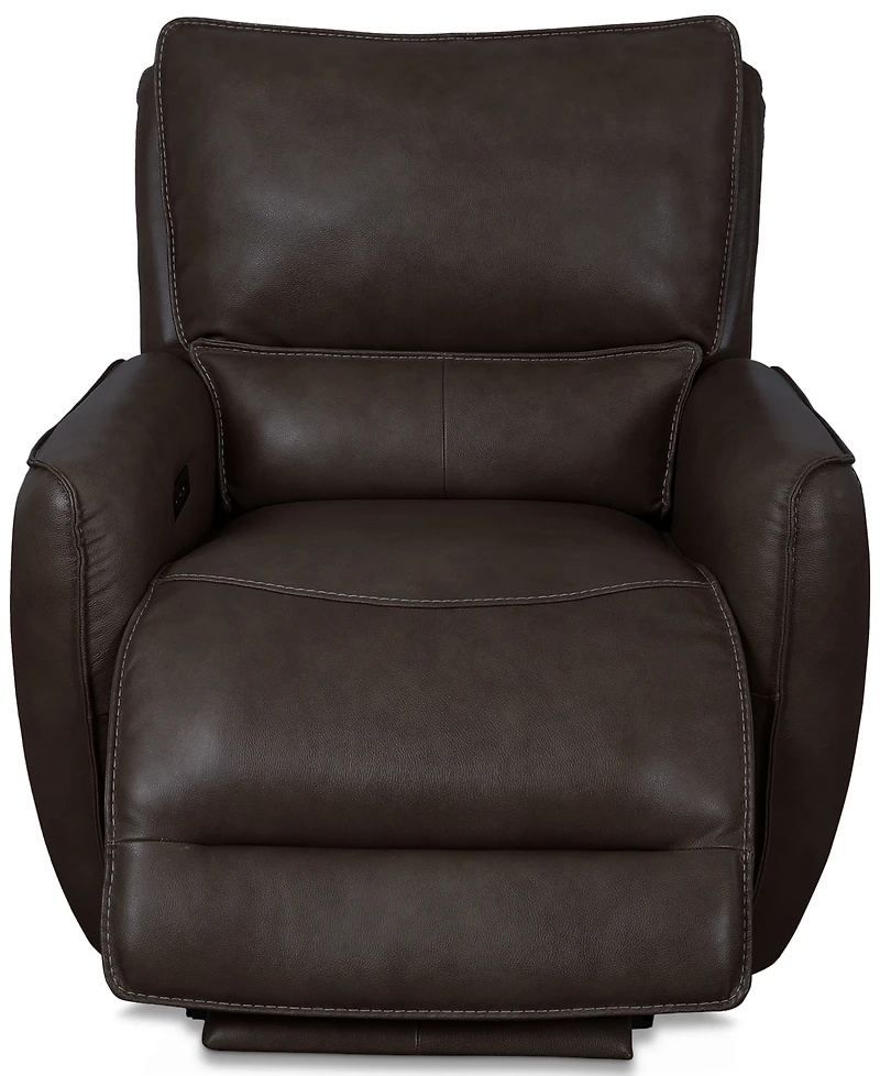 Derban 40" Leather Zero Gravity Recliner, Created for Macy's