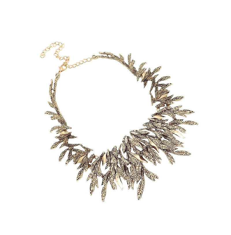 Sohi Women's Feather Statement Necklace