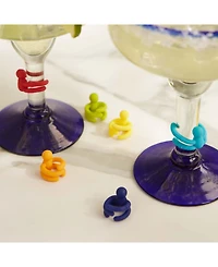 Rsvp International Basic Silicone Stemware Drink Markers Set 6 Piece