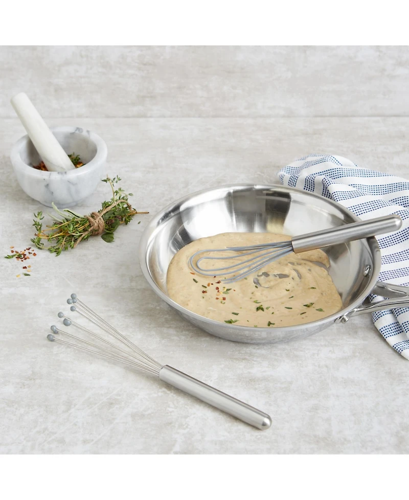 Rsvp International Endurance 18/8 Stainless Steel 10" x 2.25" Silicone Ball Whisk