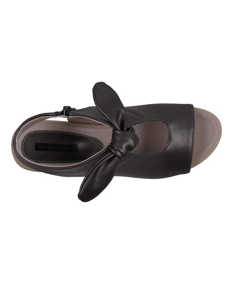 Gc Shoes Women's Kimora Knot Detail Block Heel Dress Sandals