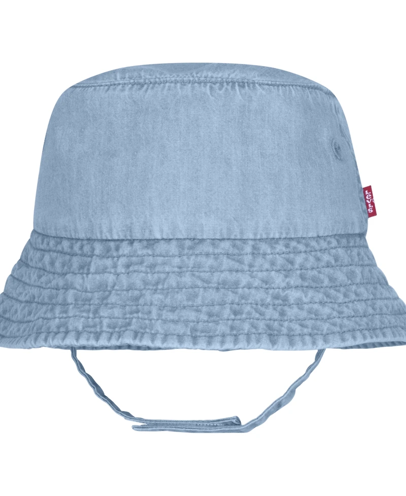 Levi's Baby Boys Denim Romper and Bucket Hat Set