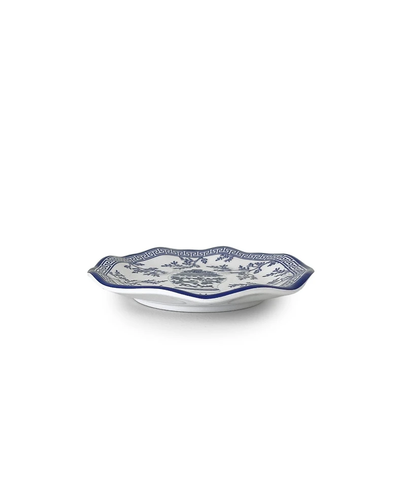 Q Squared Pagoda Appetizer Plates, Set of 4