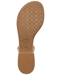 Arezzo Women's Ivory Flat Sandals