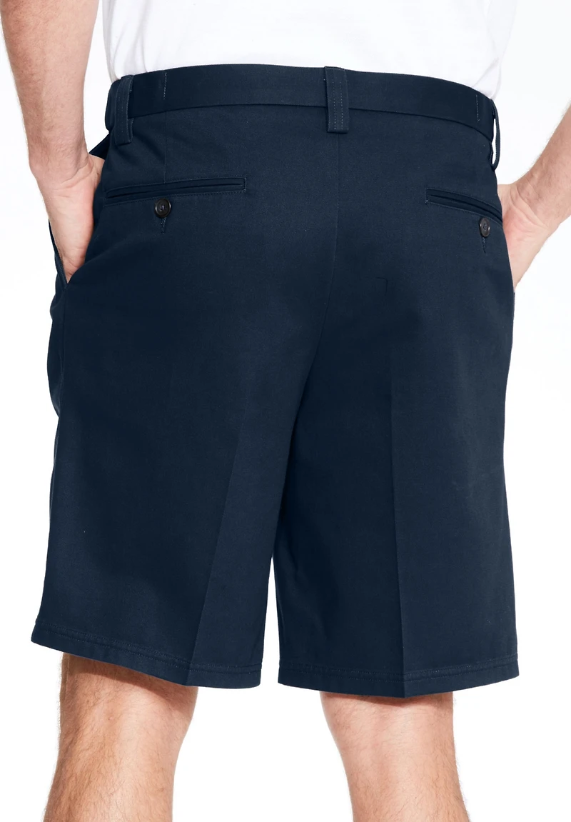 KingSize Big & Tall Wrinkle-Free Expandable Waist Pleat Front Shorts