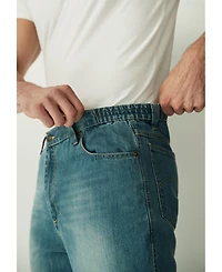 Liberty Blues Big & Tall by KingSize Loose-Fit Side Elastic 5-Pocket Jeans