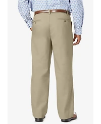 KingSize Big & Tall Relaxed Fit Wrinkle-Free Expandable Waist Pleated Pants