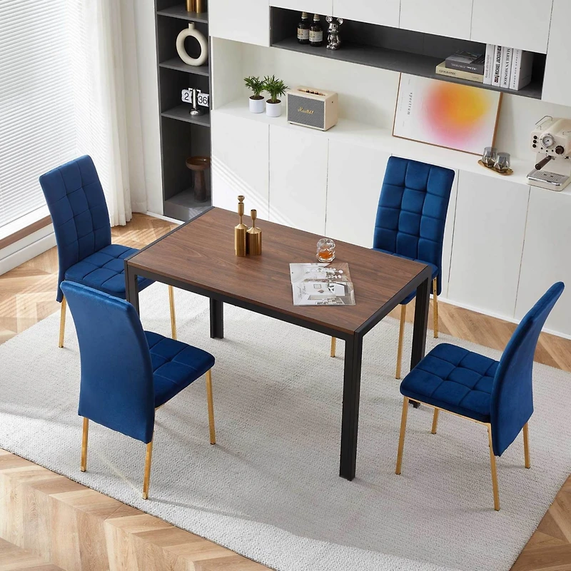 Streamdale Modern Velvet Nordic Dining Chair Set (4)