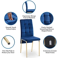 Streamdale Modern Velvet Nordic Dining Chair Set (4)