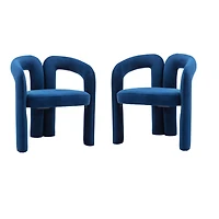 Simplie Fun Modern Fabric Upholstered Dining Chairs (Set of 2)