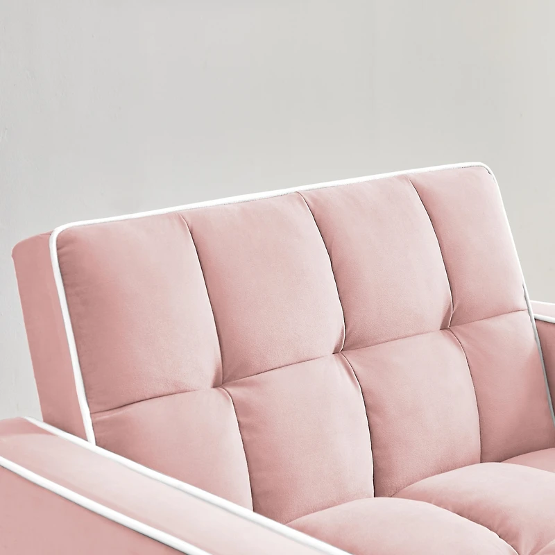 Streamdale 3-in-1 Folding Sofa Bed Chair (Pink)