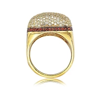 Suzy Levian Sterling Silver Cubic Zirconia Pave Dome Ring