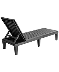 Slickblue Outdoor Recliner Chair with 5-Position Adjustable Backrest