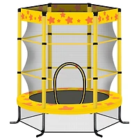 Streamdale 55" Yellow Trampoline with Safety Net