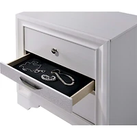Streamdale Furniture Hidden Jewelry Drawer Nightstand Table