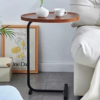 Streamdale Compact C-Shaped Side Table for Small Spaces