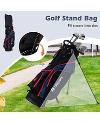 Costway Men's Complete Golf Club Set Package incl 460CC with Rain Hood