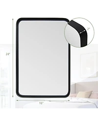 30''X22''Wall Mount Bathroom Mirror Rectangular Vanity Mirror Vertical Horizontal