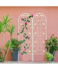 Streamdale Furniture Metal Garden Trellis for Climbing Plants Outdoor Support