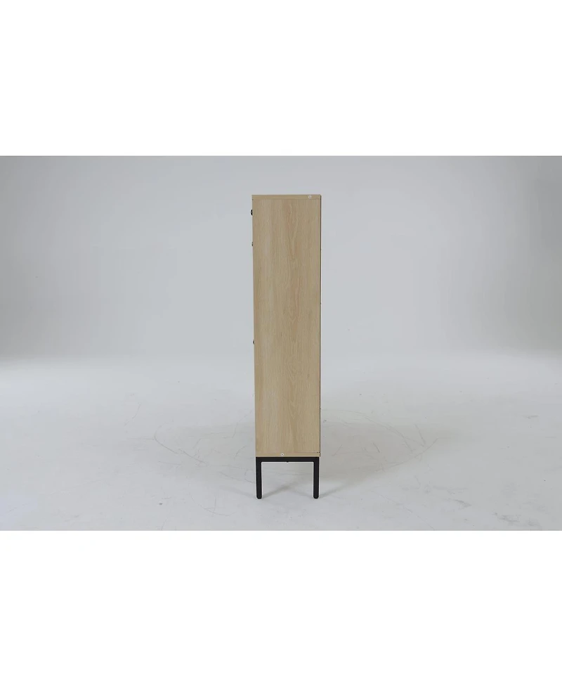 Simplie Fun Narrow Wooden Shoe Cabinet Set - 2 Pack