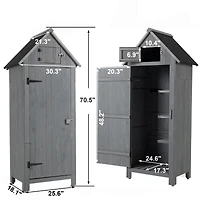 Streamdale Outdoor Storage Cabinet 70.5H x 30.3L 21.3W