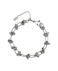 Knotted Chain Link Stainless Steel Adjustable Bracelet