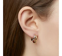 Ana Luisa Double Hoop Earrings - Scarlett Two Tone