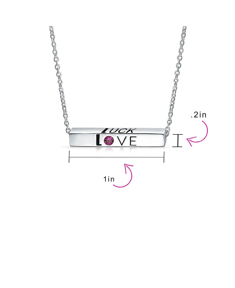 Bling Jewelry Ayllu Amulet Talisman Inspirational Bff Message Saying Intertwine Symbol Love Luck Unity Words Geometric Sideways Horizontal Name Bar Ne