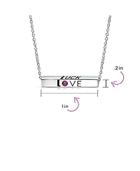 Bling Jewelry Ayllu Amulet Talisman Inspirational Bff Message Saying Intertwine Symbol Love Luck Unity Words Geometric Sideways Horizontal Name Bar Ne