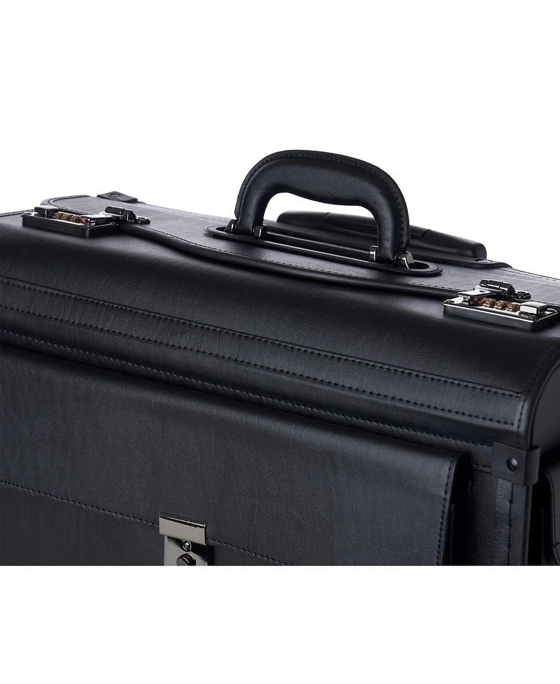 Alpine Swiss 19 Wheeled Briefcase Rolling Case Sales Sample Pilot Lawyer Attache
