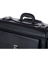 Alpine Swiss 19 Wheeled Briefcase Rolling Case Sales Sample Pilot Lawyer Attache