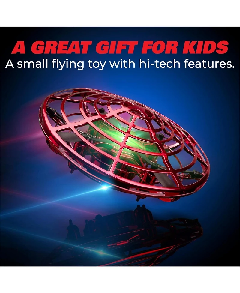 Force1 Scoot Hand Operated Drone for Kids or Adults - Red