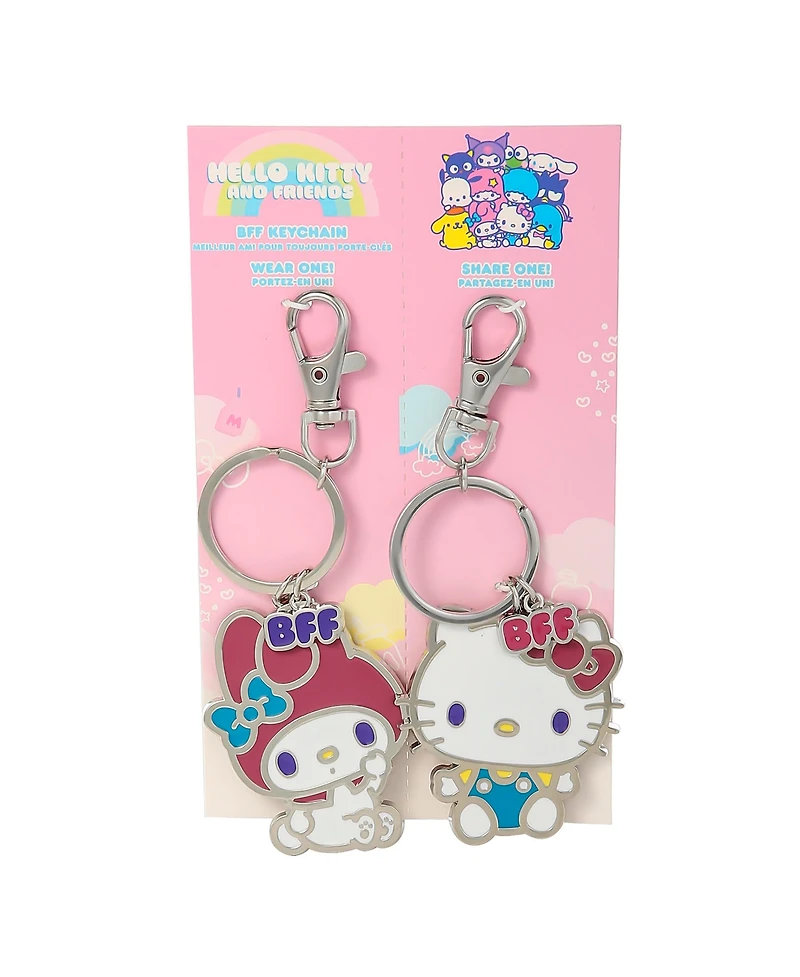 Hello Kitty Sanrio Bff Keychain Set of 2 and My Melody