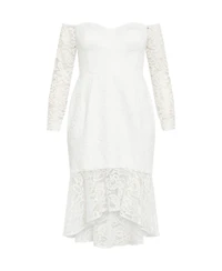 City Chic Plus Lace Athena Dress