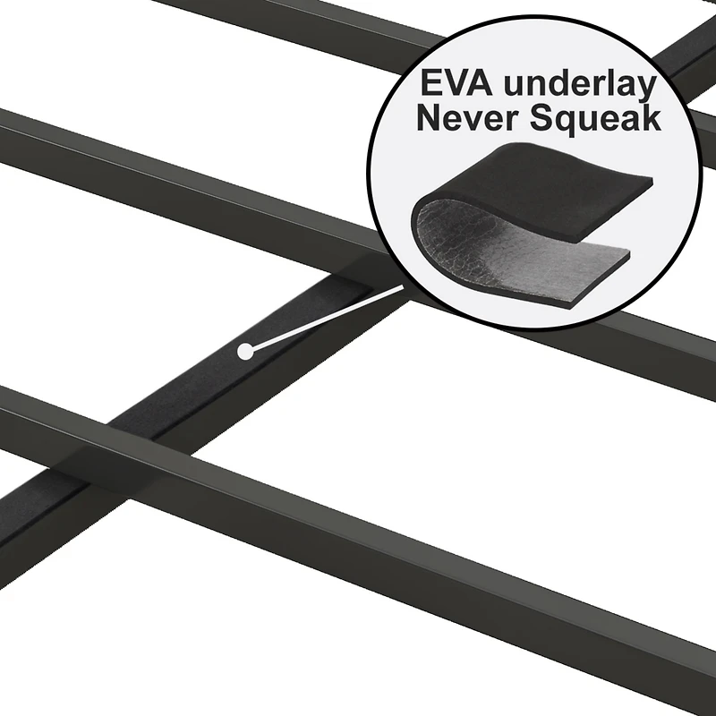 Streamdale Grey Upholstered Bed Frame with Charging Station