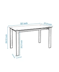 Streamdale Furniture Dining Table, Safety And Easy To Clean, Multi-Function Table For Dining And Living Room