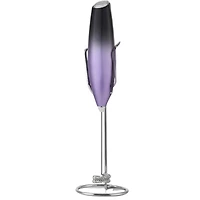 Double Whisk Milk Frother for Coffee With Upgraded Holster Stand
