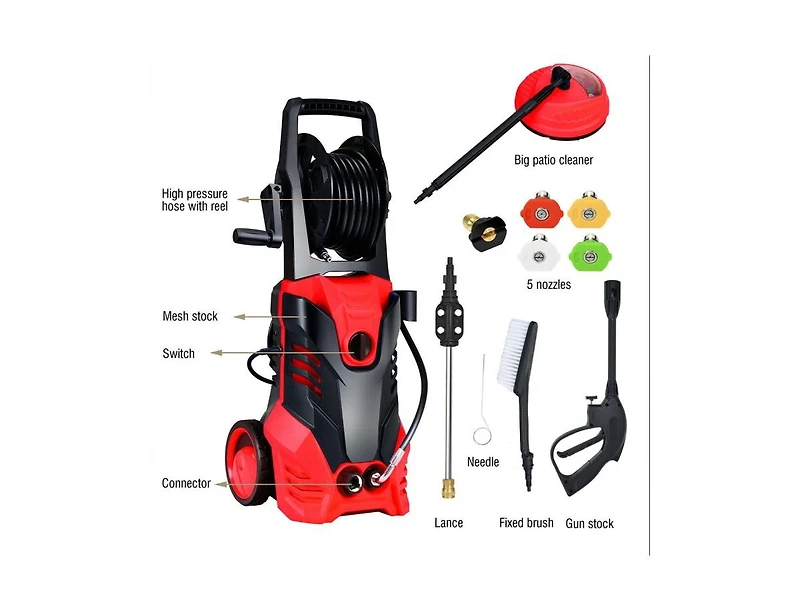 Slickblue 3000 Psi Electric High Pressure Washer With Patio Cleaner
