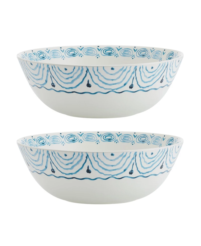 Fitz and Floyd Sicily Serve Bowls Plus Salt Pepper Set