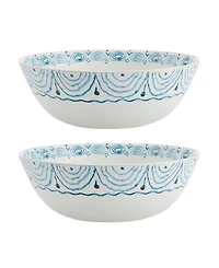 Fitz and Floyd Sicily Serve Bowls Plus Salt Pepper Set