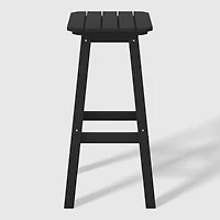 WestinTrends 29" Hdpe Outdoor Patio Square Bar Stools (Set of