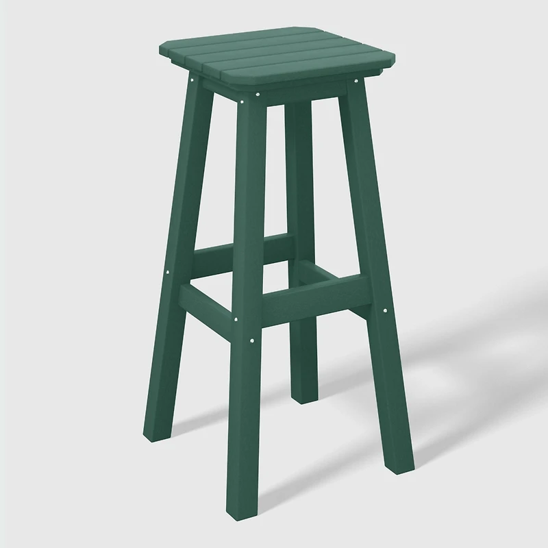 WestinTrends 29" Hdpe Outdoor Patio Square Bar Stools (Set of