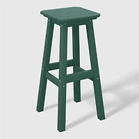 WestinTrends 29" Hdpe Outdoor Patio Square Bar Stools (Set of