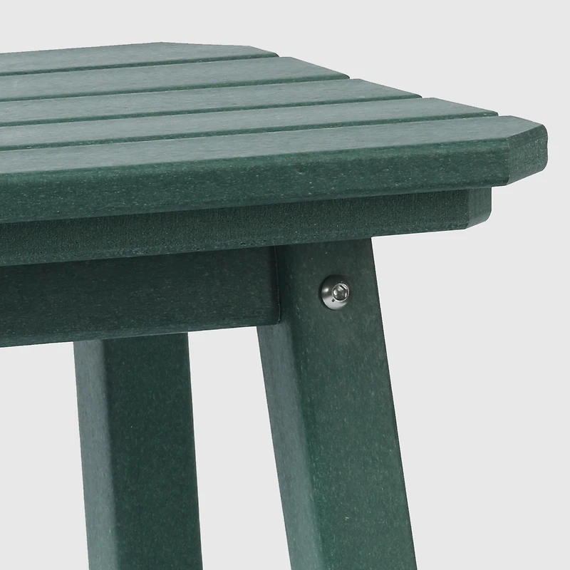 WestinTrends 29" Hdpe Outdoor Patio Square Bar Stools (Set of