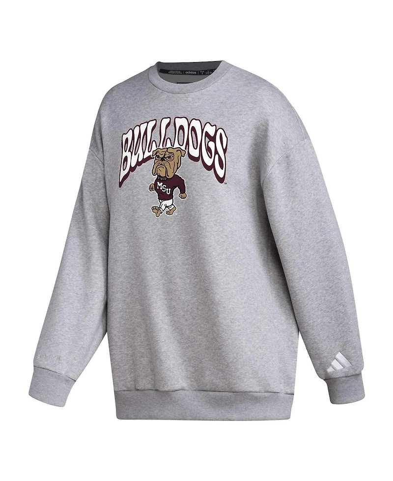 Adidas Women's Mississippi State Bulldogs vintage-like Styling Pullover Sweatshirt