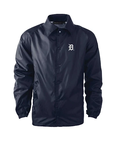 Dunbrooke Men's Detroit Tigers Coach's Raglan Full-Snap Windbreaker Jacket