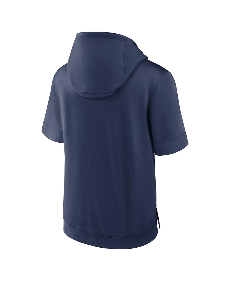Nike Men's Cleveland Guardians Tri Code Lockup Short Sleeve Pullover Hoodie
