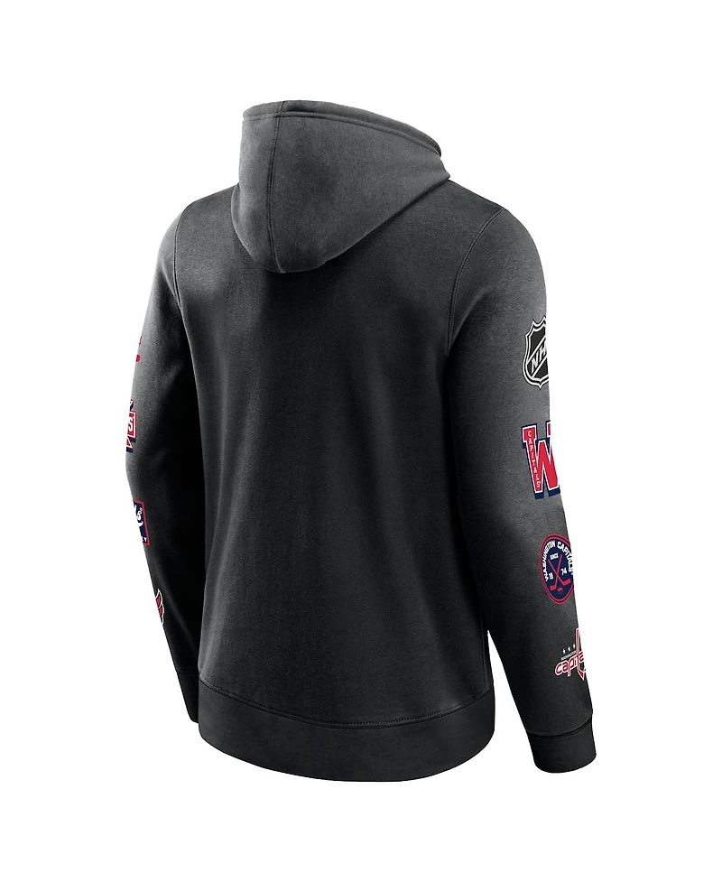 Fanatics Men's Washington Capitals Wild Winner Fleece Pullover Hoodie